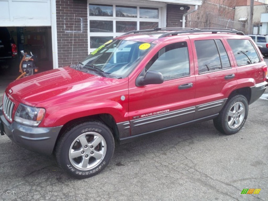 2004 Grand Cherokee Columbia Edition 4x4 - Inferno Red Pearl / Dark Slate Gray photo #1
