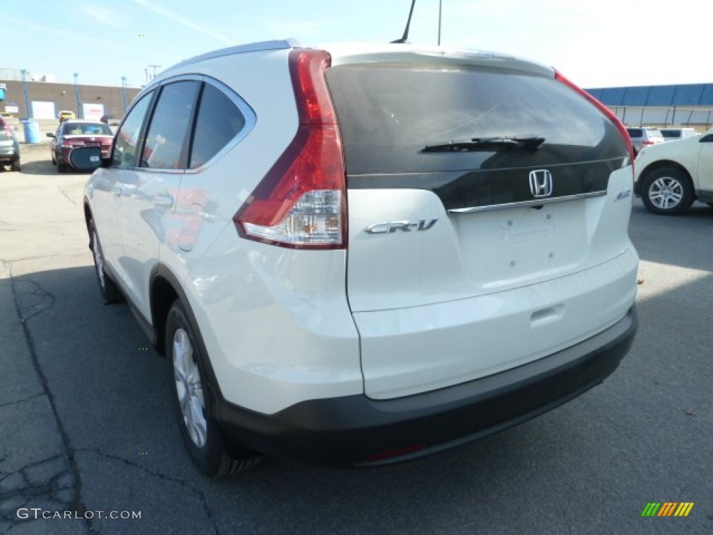 2012 CR-V EX-L 4WD - White Diamond Pearl / Beige photo #3