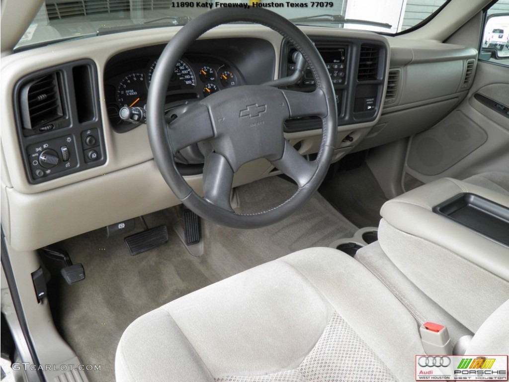 2003 Silverado 1500 LS Extended Cab - Light Pewter Metallic / Tan photo #8