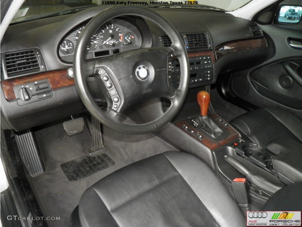 2001 3 Series 325i Sedan - Titanium Silver Metallic / Black photo #8