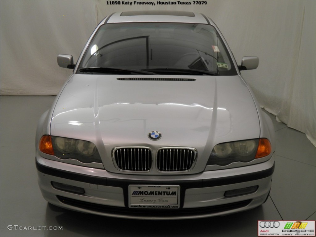 2001 3 Series 325i Sedan - Titanium Silver Metallic / Black photo #18