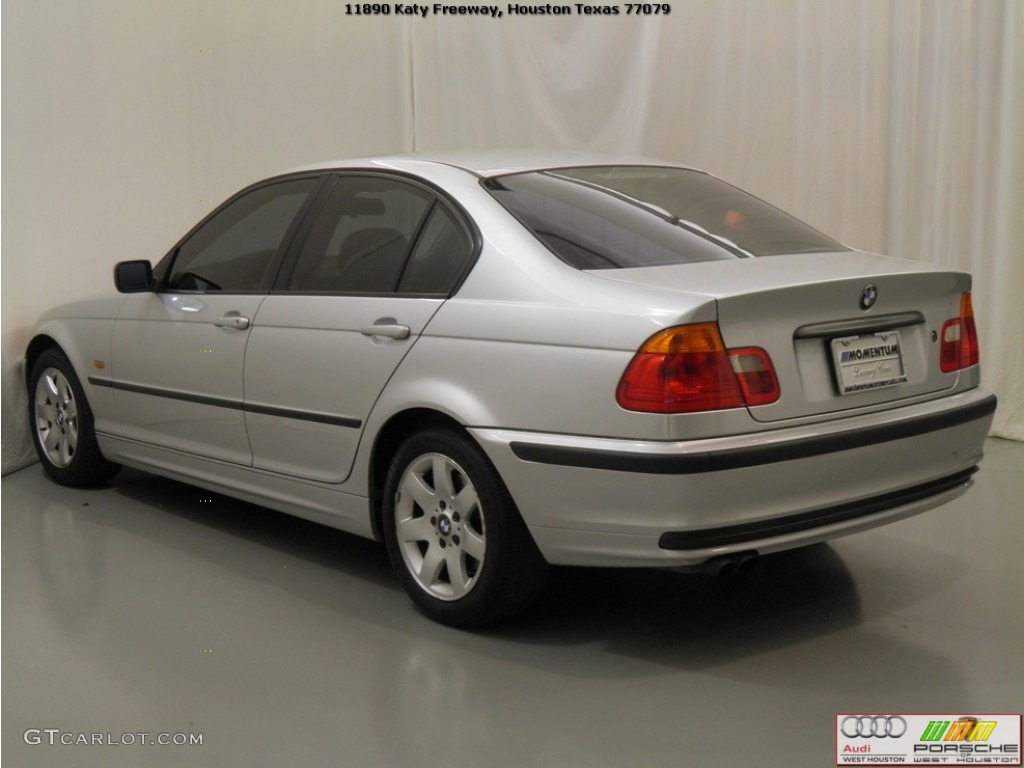 2001 3 Series 325i Sedan - Titanium Silver Metallic / Black photo #20