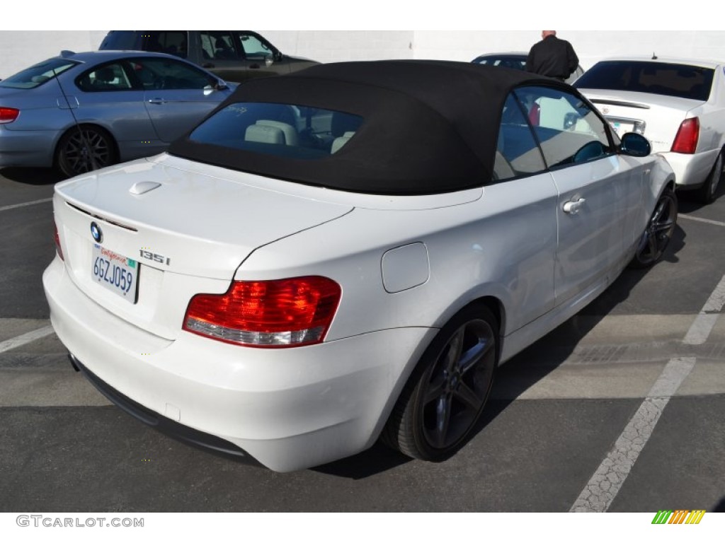 2008 1 Series 135i Convertible - Alpine White / Savanna Beige photo #3