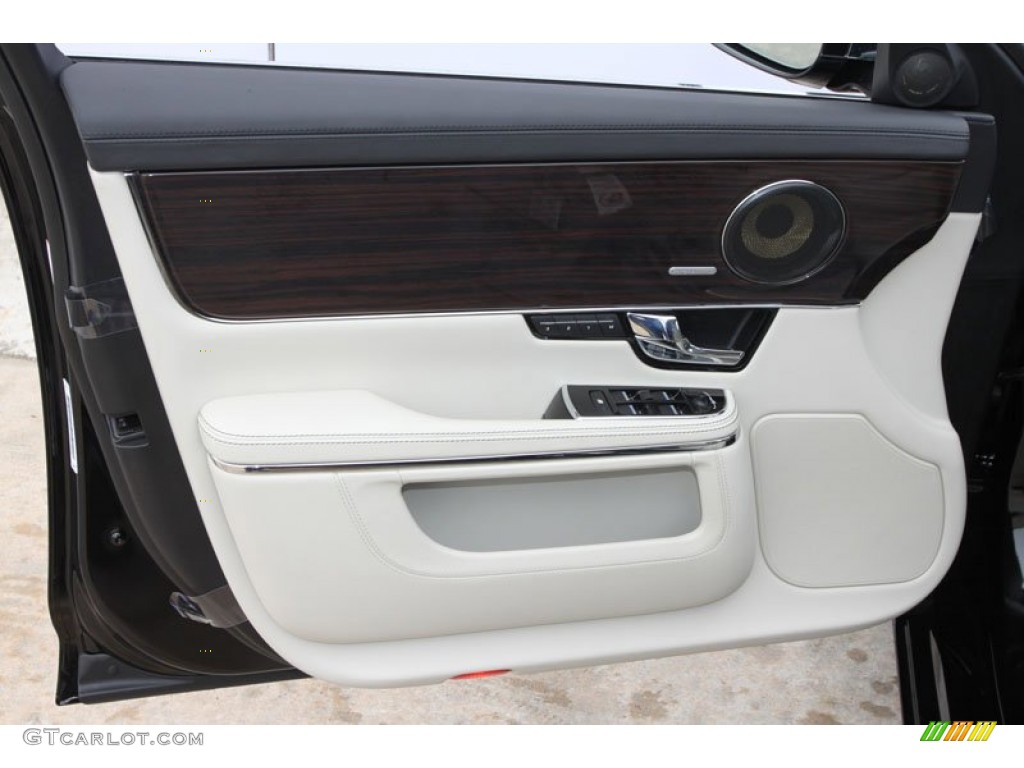 2012 Jaguar XJ XJL Portfolio Ivory/Jet Door Panel Photo #61640735