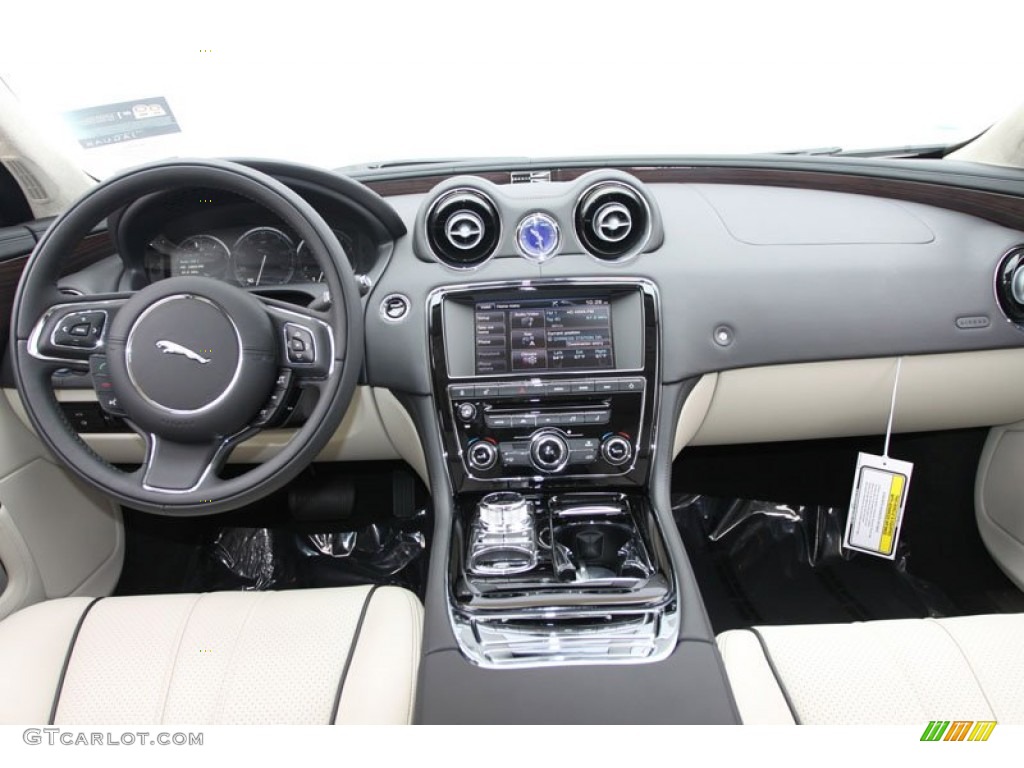 2012 Jaguar XJ XJL Portfolio Ivory/Jet Dashboard Photo #61640747