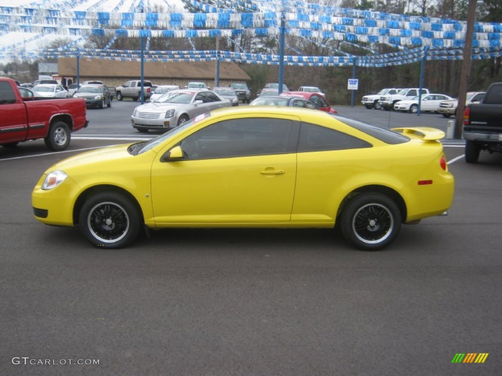 2007 Cobalt LT Coupe - Rally Yellow / Ebony photo #2