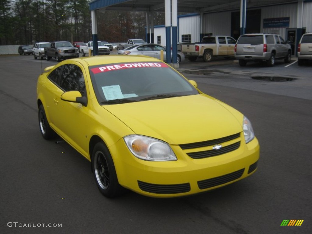 2007 Cobalt LT Coupe - Rally Yellow / Ebony photo #7