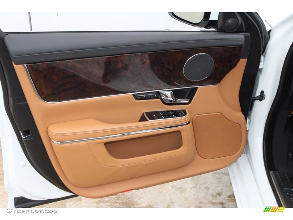 2012 Jaguar XJ XJL Portfolio London Tan/Jet Door Panel Photo #61640888