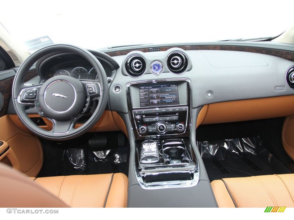 2012 Jaguar XJ XJL Portfolio London Tan/Jet Dashboard Photo #61640900