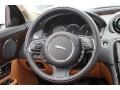 2012 Jaguar XJ London Tan/Jet Interior Steering Wheel Photo