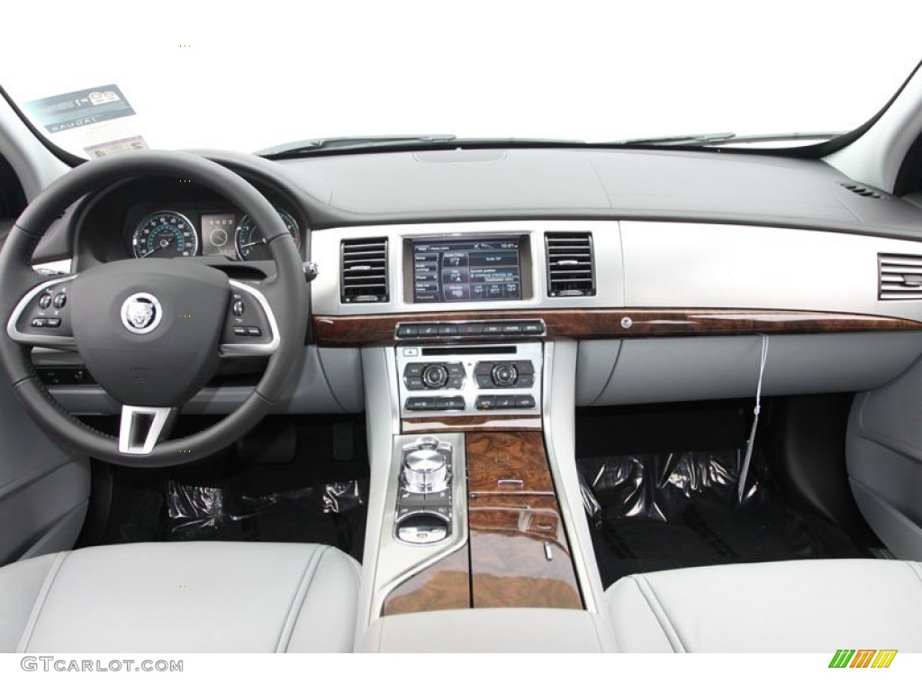 2012 Jaguar XF Standard XF Model Dove/Warm Charcoal Dashboard Photo #61641047