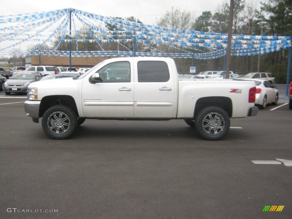 2012 Silverado 1500 LT Crew Cab 4x4 - White Diamond Tricoat / Ebony photo #2