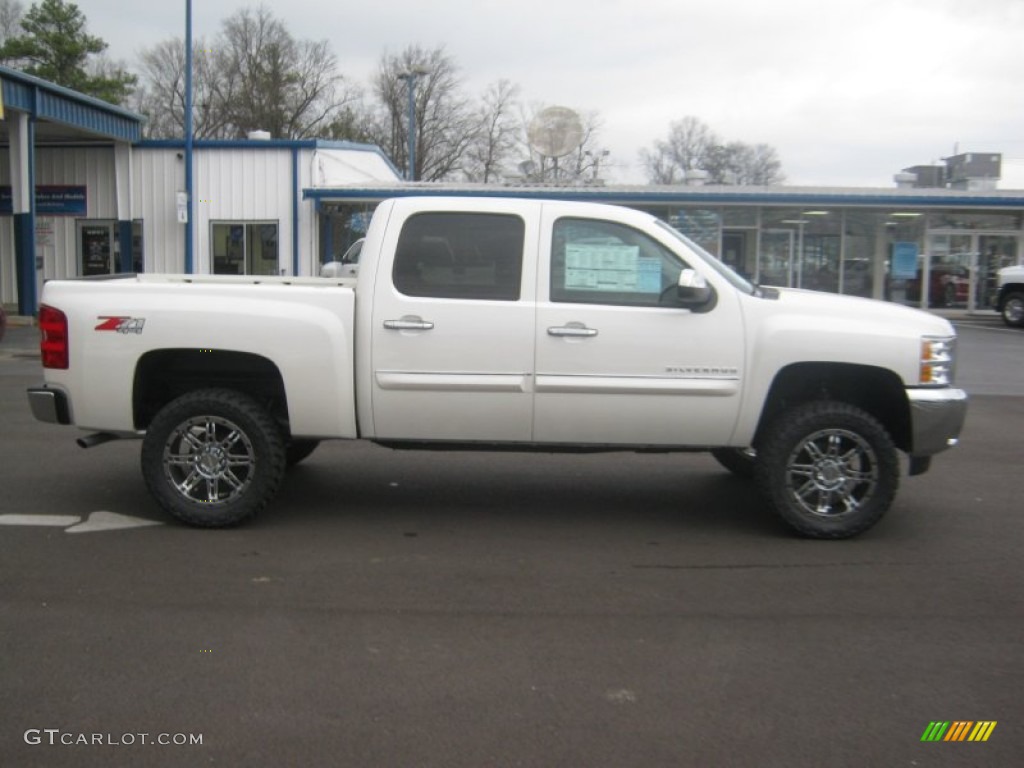 2012 Silverado 1500 LT Crew Cab 4x4 - White Diamond Tricoat / Ebony photo #6