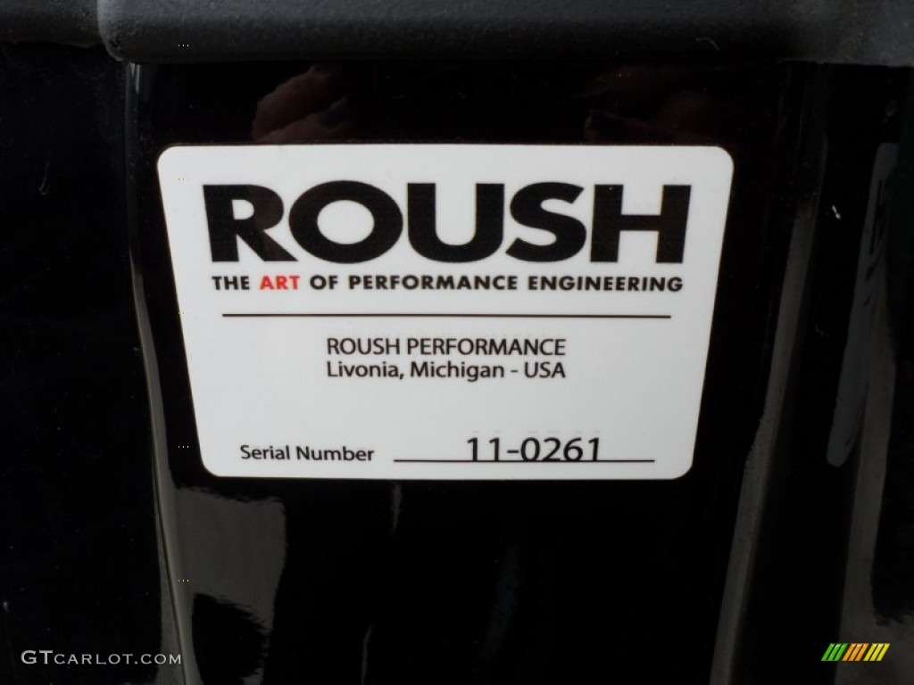 2011 Mustang Roush Stage 2 Coupe - Ebony Black / Charcoal Black photo #32