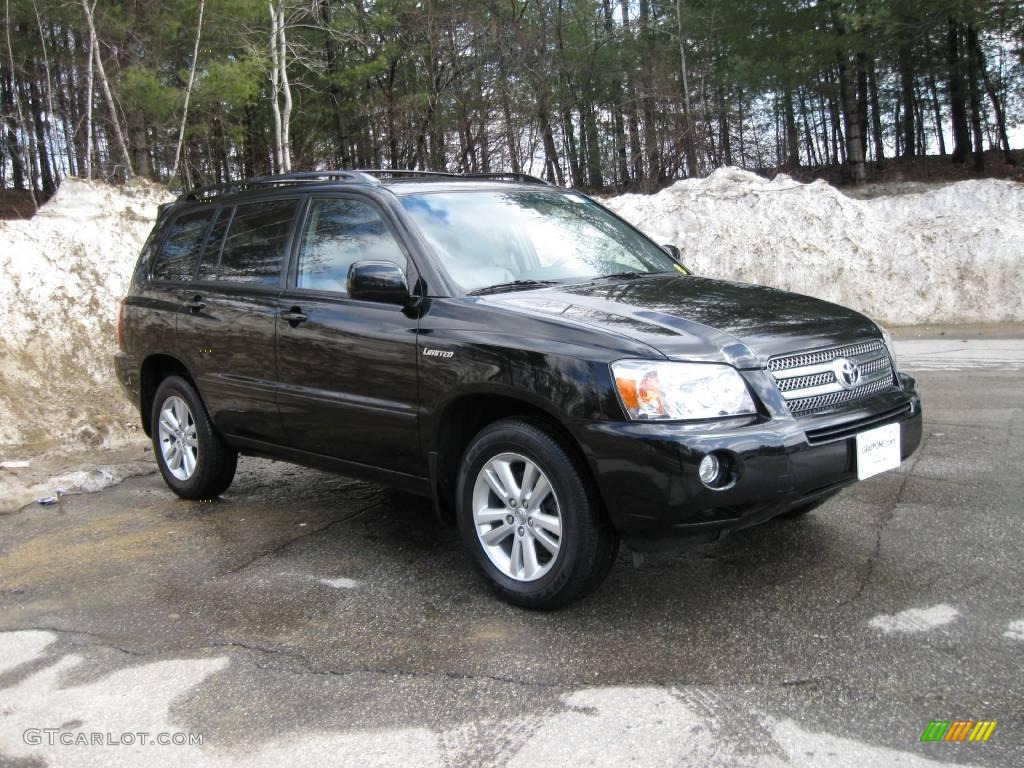 2006 Highlander Hybrid Limited 4WD - Black / Ash Gray photo #1