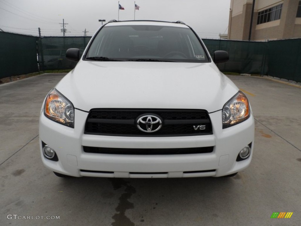 2012 RAV4 V6 Sport - Super White / Dark Charcoal photo #8