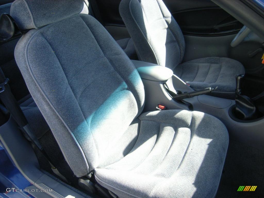 1995 Mustang V6 Coupe - Bright Blue / Gray photo #14