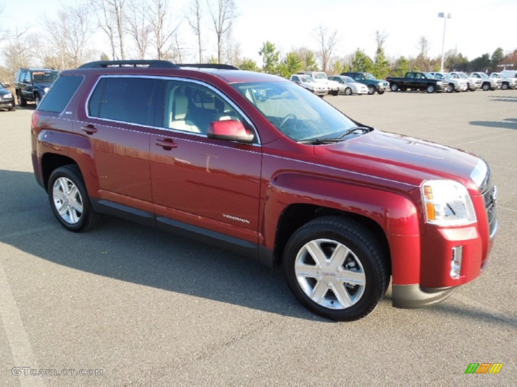 2011 Terrain SLT - Merlot Jewel Metallic / Jet Black photo #2