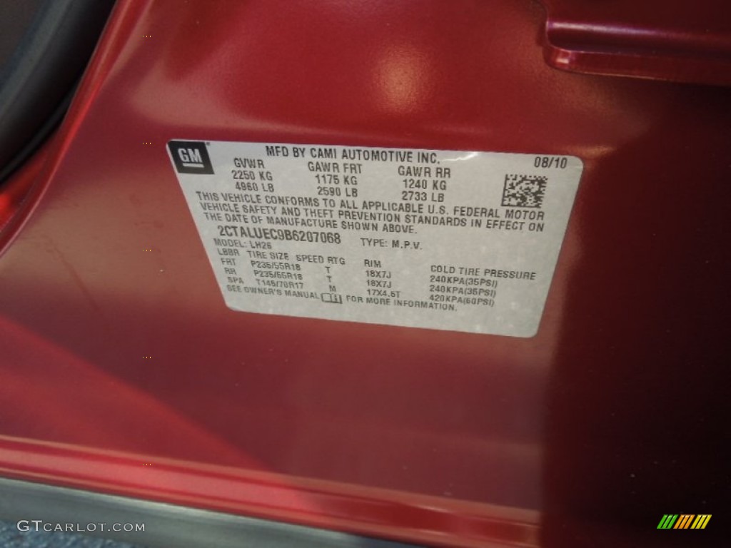 2011 Terrain SLT - Merlot Jewel Metallic / Jet Black photo #5