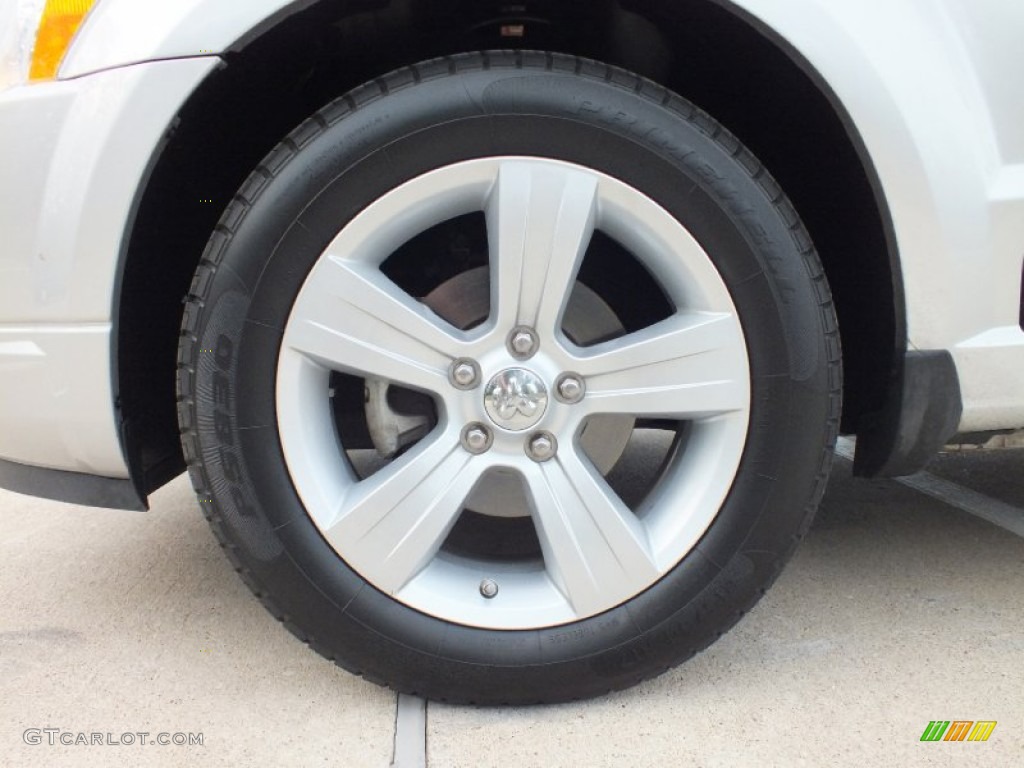 2010 Caliber SXT - Bright Silver Metallic / Dark Slate Gray photo #35