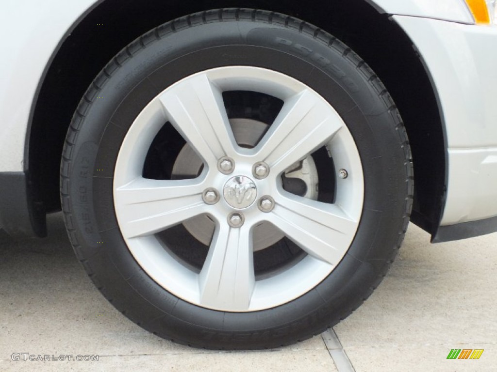 2010 Caliber SXT - Bright Silver Metallic / Dark Slate Gray photo #38
