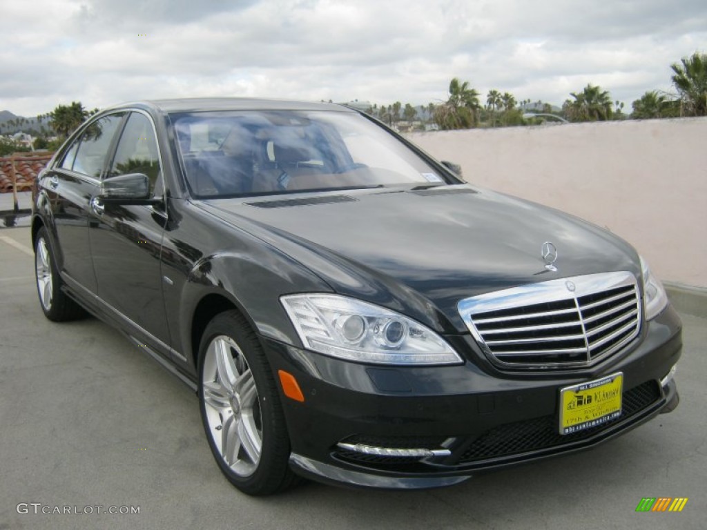 2012 S 550 Sedan - Magnetite Black Metallic / Cashmere/Savanna photo #1