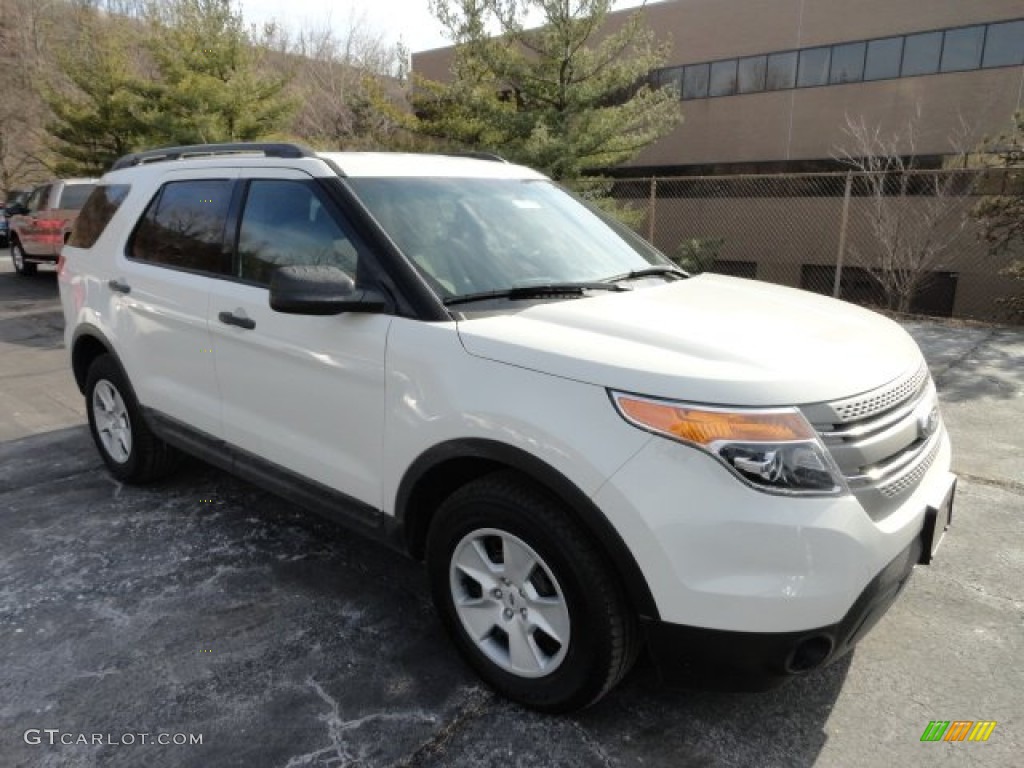 2012 Explorer 4WD - White Suede / Medium Light Stone photo #1