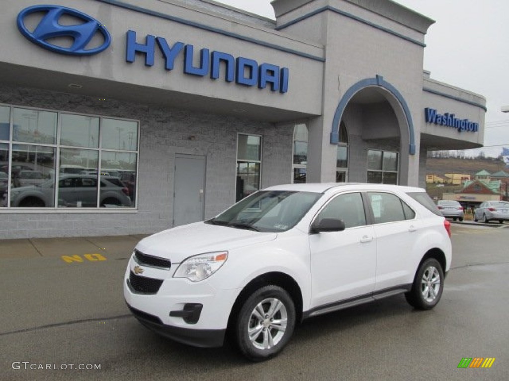 2010 Equinox LS AWD - Summit White / Jet Black/Light Titanium photo #1