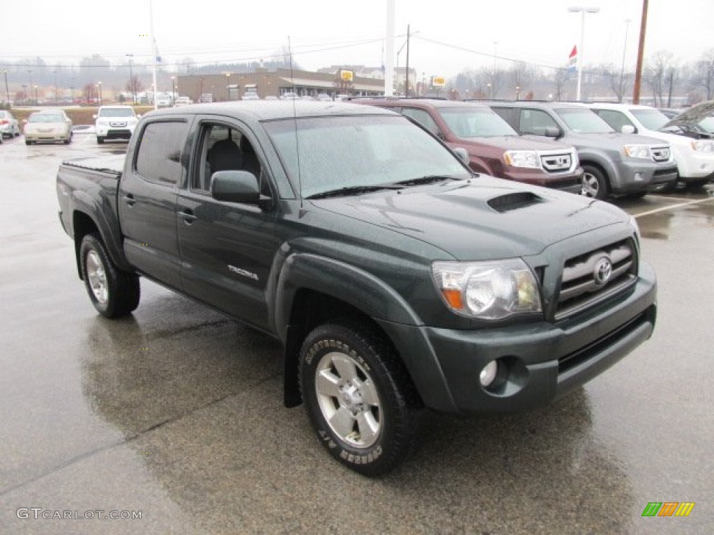 Timberland Green Mica 2009 Toyota Tacoma V6 TRD Sport Double Cab 4x4 Exterior Photo #61650913