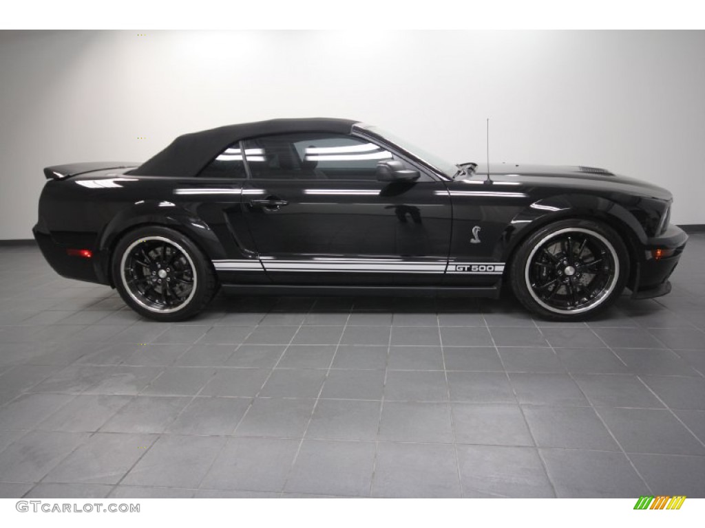 Black 2008 Ford Mustang Shelby GT500 Convertible Exterior Photo #61651198
