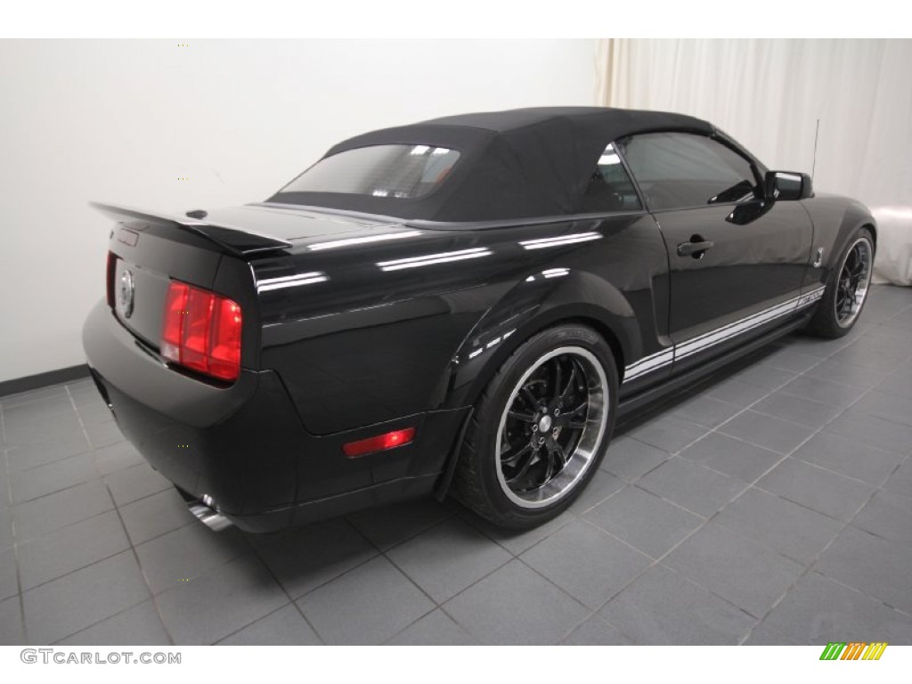 2008 Mustang Shelby GT500 Convertible - Black / Dark Charcoal photo #3