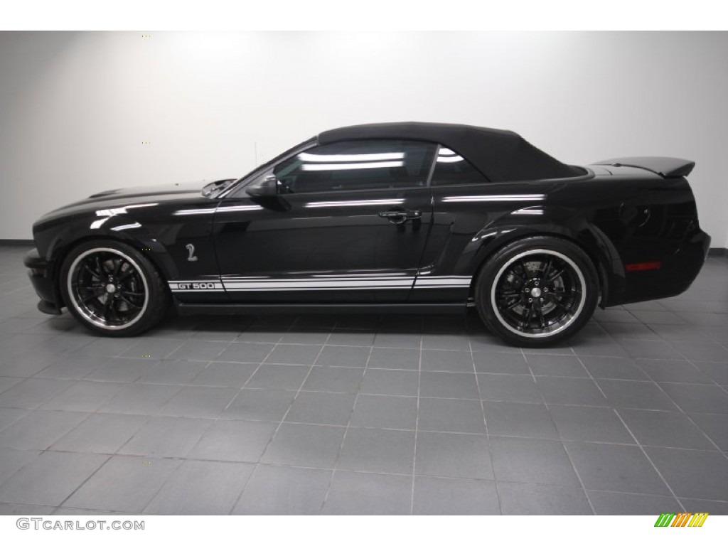 Black 2008 Ford Mustang Shelby GT500 Convertible Exterior Photo #61651229