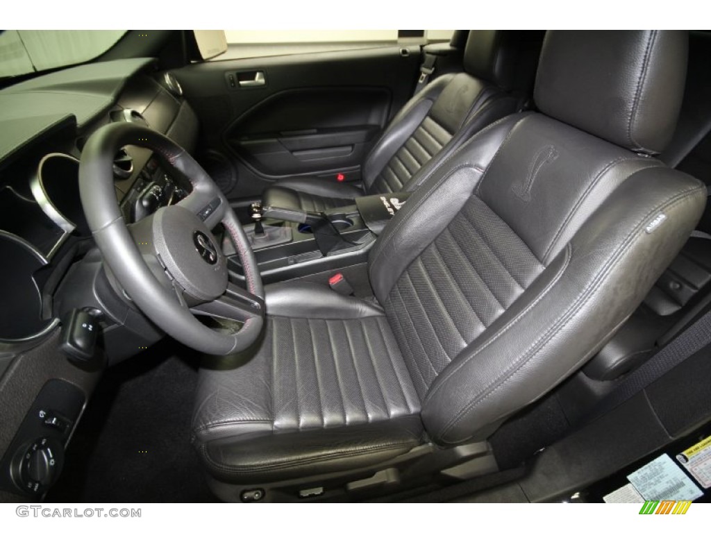 Dark Charcoal Interior 2008 Ford Mustang Shelby GT500 Convertible Photo #61651270