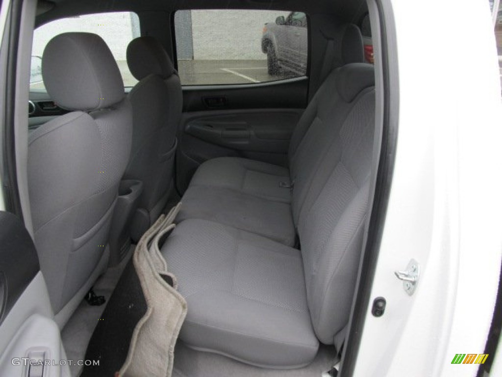 2008 Tacoma V6 TRD Sport Double Cab 4x4 - Super White / Graphite Gray photo #13