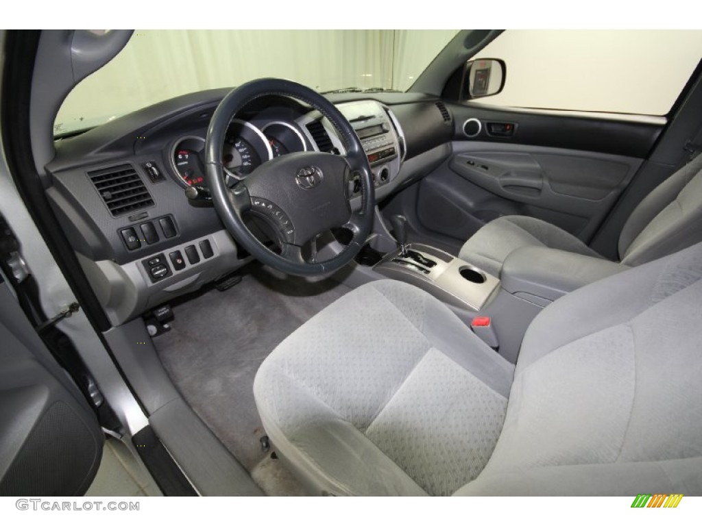 Graphite Gray Interior 2007 Toyota Tacoma V6 SR5 PreRunner Double Cab Photo #61651671