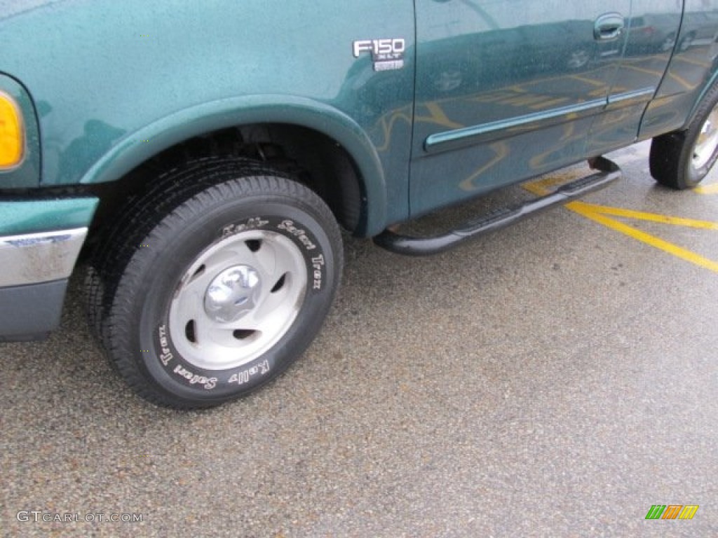 2000 F150 XLT Extended Cab 4x4 - Amazon Green Metallic / Medium Parchment photo #2