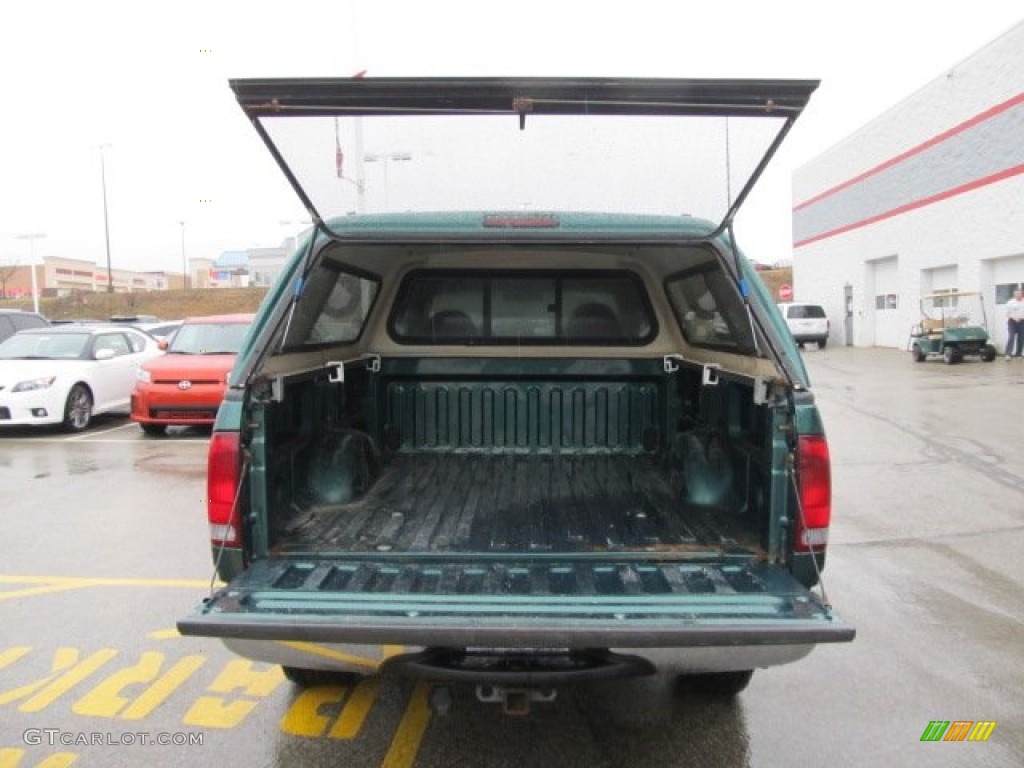 2000 F150 XLT Extended Cab 4x4 - Amazon Green Metallic / Medium Parchment photo #6