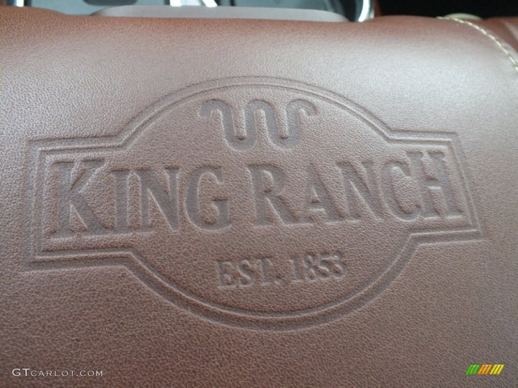 2010 F150 King Ranch SuperCrew - Dark Blue Pearl Metallic / Chapparal Leather photo #36