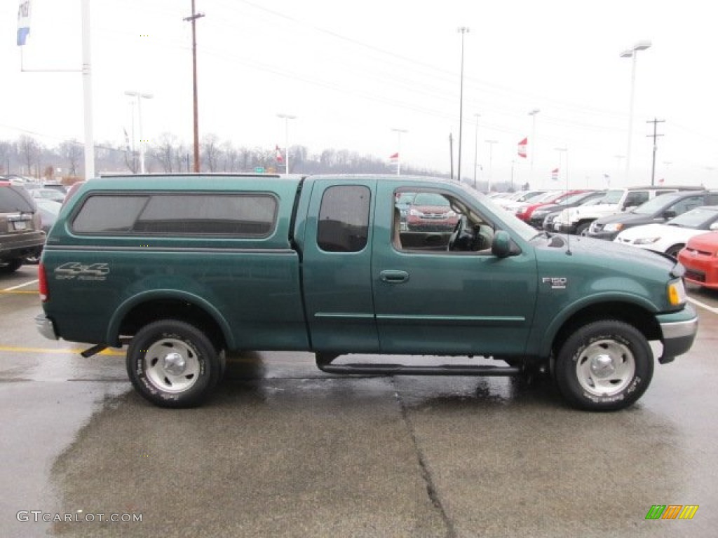 Amazon Green Metallic 2000 Ford F150 XLT Extended Cab 4x4 Exterior Photo #61652152