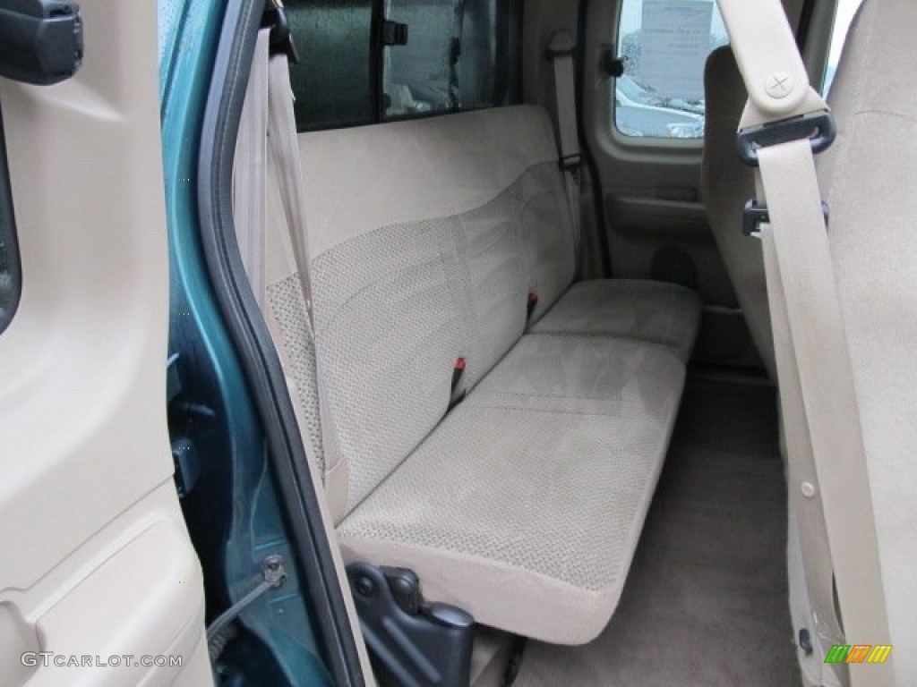 2000 F150 XLT Extended Cab 4x4 - Amazon Green Metallic / Medium Parchment photo #12