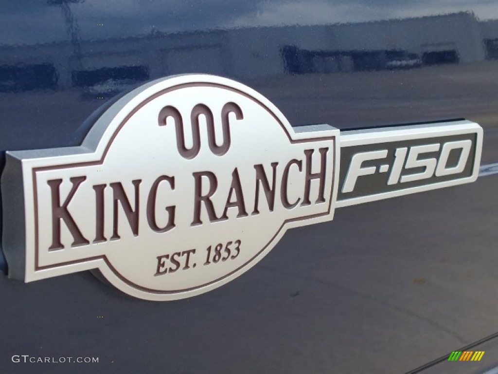 2010 F150 King Ranch SuperCrew - Dark Blue Pearl Metallic / Chapparal Leather photo #52