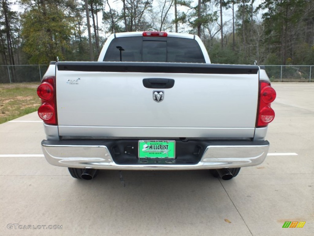 2008 Ram 1500 SLT Quad Cab - Bright Silver Metallic / Medium Slate Gray photo #6