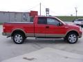 2004 Bright Red Ford F150 Lariat SuperCab 4x4  photo #5