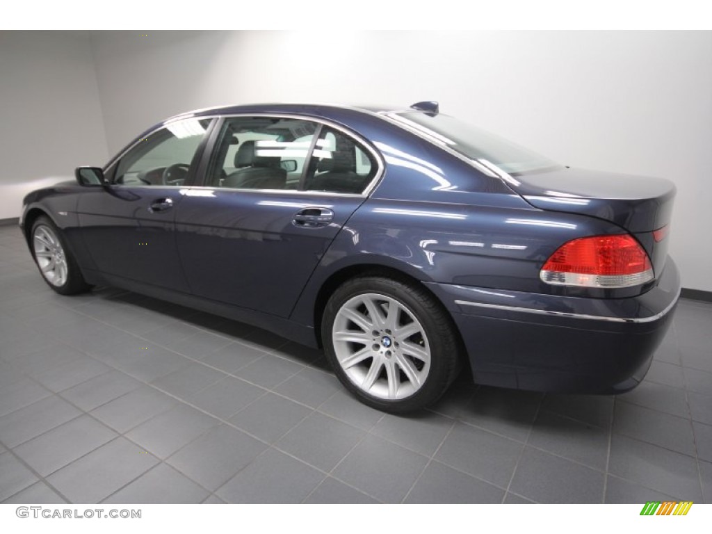 2004 7 Series 745Li Sedan - Toledo Blue Metallic / Basalt Grey/Flannel Grey photo #5