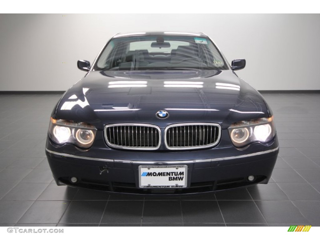 2004 7 Series 745Li Sedan - Toledo Blue Metallic / Basalt Grey/Flannel Grey photo #6