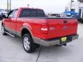 2004 Bright Red Ford F150 Lariat SuperCab 4x4  photo #8