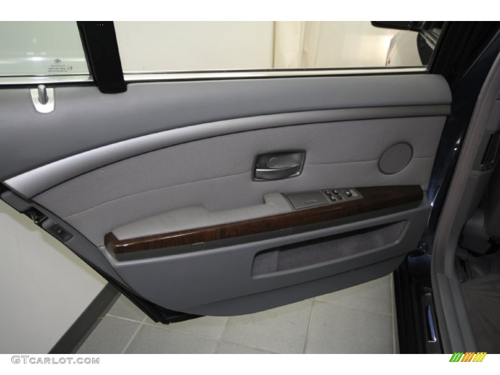 2004 7 Series 745Li Sedan - Toledo Blue Metallic / Basalt Grey/Flannel Grey photo #34