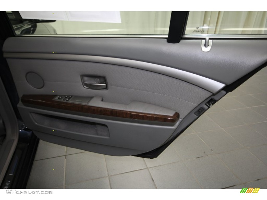 2004 7 Series 745Li Sedan - Toledo Blue Metallic / Basalt Grey/Flannel Grey photo #43