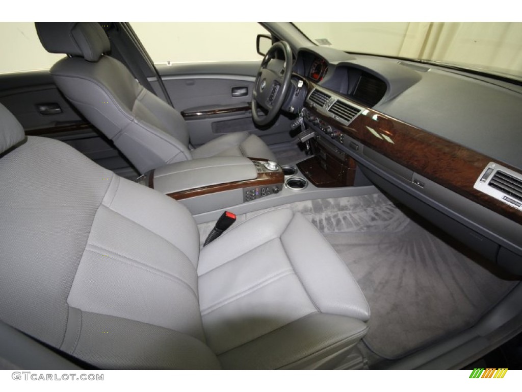 2004 7 Series 745Li Sedan - Toledo Blue Metallic / Basalt Grey/Flannel Grey photo #47