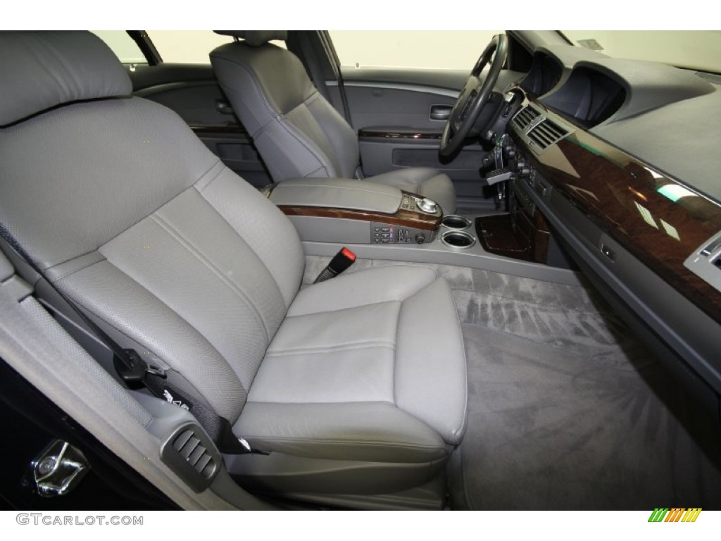 2004 7 Series 745Li Sedan - Toledo Blue Metallic / Basalt Grey/Flannel Grey photo #49